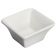 Winco WDP021-104 Mescalore Bright White 2 1/2" Square Porcelain Mini Bowl