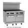 Wolf C48SS-8B_NAT Natural Gas 48" Challenger XL Series Range with 8 Burners and 2 Standard Ovens - 286,000 BTU