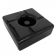 Tablecraft WPA5BK 5" Black Melamine Wind Proof Ashtray