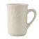 Tuxton YEM-080 Monterey 7 1/2 oz 2 7/8" Diameter American White/Eggshell Embossed Rim China Mug
