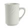 Tuxton YPM-080 Sonoma 7 1/2 oz 2 7/8" Diameter Porcelain White Embossed Rim China Mug