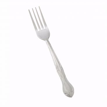 Winco 0004-05 7 1/4" Elegance Flatware Stainless Steel Dinner Fork