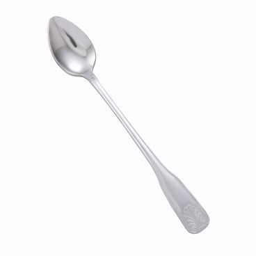 Winco 0006-02 7" Toulouse Flatware Stainless Steel Iced Tea Spoon