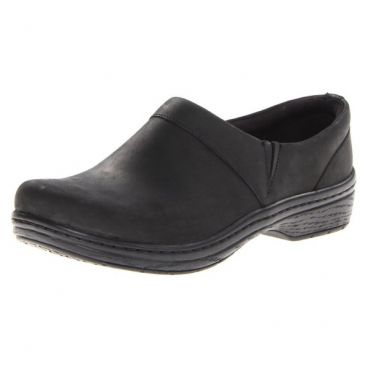 Klogs 00130870166M140 Women's Mission Wide Black Smooth Clogs, Size 14