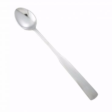 Winco 0016-02 Winston / Bellwood 7 3/4" Stainless Steel Medium Weight Iced Tea Spoon
