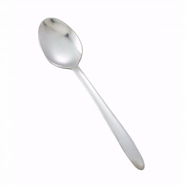 Winco 0019-03 Flute 7 3/16" Flatware Stainless Steel Dinner Spoon