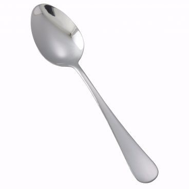 Winco 0026-03 Elite 7" Flatware Stainless Steel Dinner Spoon