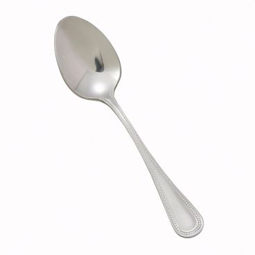 Winco 0036-09 4 1/4" Deluxe Pearl Flatware Stainless Steel Demitasse Spoon