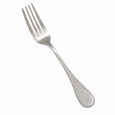 Winco 0037-05 7 3/8" Venice Flatware Stainless Steel Dinner Fork