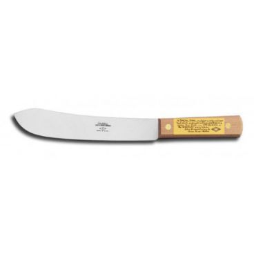 Dexter Russell 04351 6" Traditional Butcher Knife with High Carbon Stainless Steel Blade and Beechwood Handle 