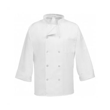 Uncommon Threads 0402-2505 10-Button Long Sleeve Classic Chef Coat, White - Extra Large