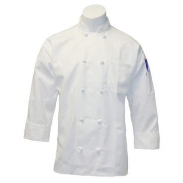 Uncommon Threads 0490-2504 Ladies 10-Button Long Sleeve Sedona Chef Coat, White - Large