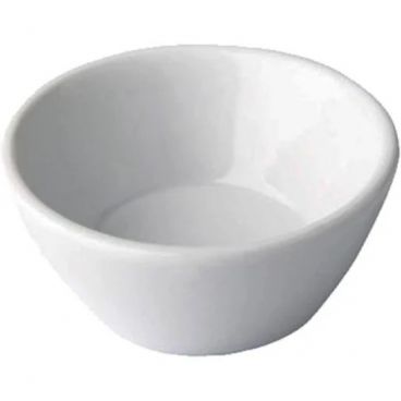 Matfer 051165 White Porcelain Petit Dish Bowl 2 2/3" x 1 1/6" 