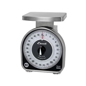 Escali SCMDL50 MS-Series Stainless Steel Mechanical Dial Scale - 50lb (800oz) Capacity
