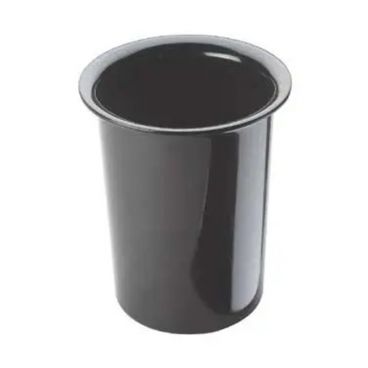 Cal-Mil 1017-13 5 1/2" x 4 1/2" Solid Black Melamine Cutlery Cylinder