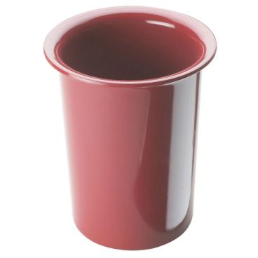 Cal-Mil 1017-64 5 1/2" x 4 1/2" Solid Cranberry Melamine Cutlery Cylinder