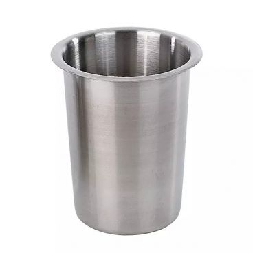 Cal-Mil 1017-SOLID 5 1/2" x 4 1/2" Solid Stainless Steel Cutlery Cylinder