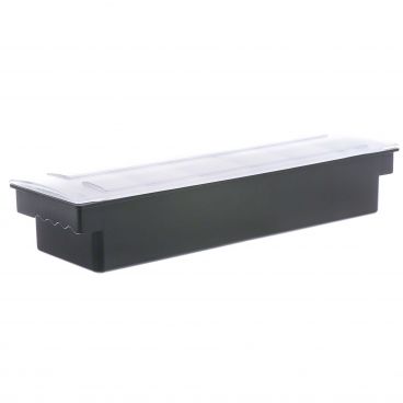 Tablecraft 102 6 Compartment Black Plastic Condiment Holder