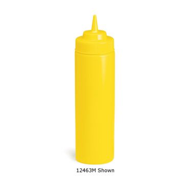 Tablecraft 116M-SINGLE Yellow 16 oz Mustard Squeeze Bottle Dispenser