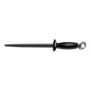 Dexter Russell 07323 12" Smooth Butcher Steel with Black Polypropylene Handle