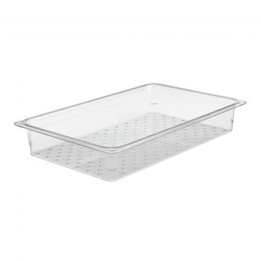 Cambro 13CLRCW135 3" Deep Full Size Clear Polycarbonate Camwear Colander Pan