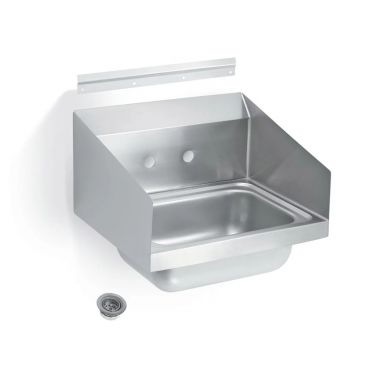 Vollrath 1410-0 Wall-Mounted Stainless Steel Hand Sink w/ Splash Guards