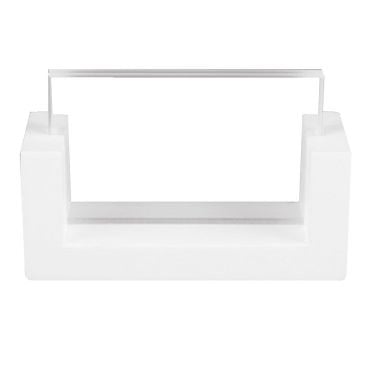 Cal-Mil 1510-32-15 White U-Frame Tabletop Card Holder - 3 1/2" x 1" x 2"