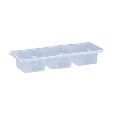 Spill Stop 153-03 3-Compartment Plastic Condiment Caddy
