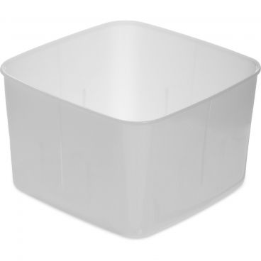 Carlisle 153202 White StorPlus 2 Qt Square Food Storage Container