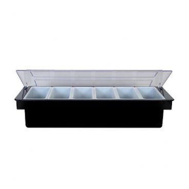Spill Stop 155-00 Chilled Condiment Caddy with 6 Compartment Inserts