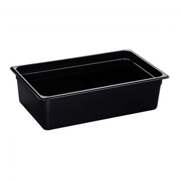 Cambro 16HP771 6" Deep Black Full Size Plastic High Heat Food Pan with 20.6 Quart Capacity