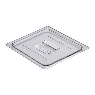 Cambro 20CWCH135 1/2 Size Clear Polycarbonate Camwear Food Pan Flat Lid w/ Handles