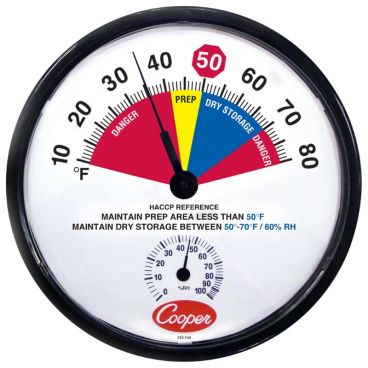 Cooper-Atkins 212-158-8 12" HACCP Prep-Area/Dry Storage Thermometer