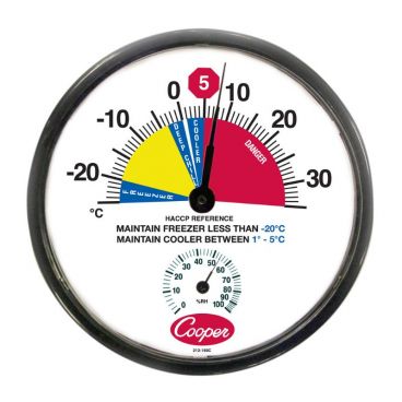 Cooper-Atkins 212-159C-8 12" HACCP Cooler/Freezer Celsius Thermometer