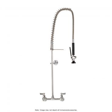Fisher 2210-WB Wall Mounted 38" High Pre-Rinse Faucet with 8" Centers and Wall Bracket