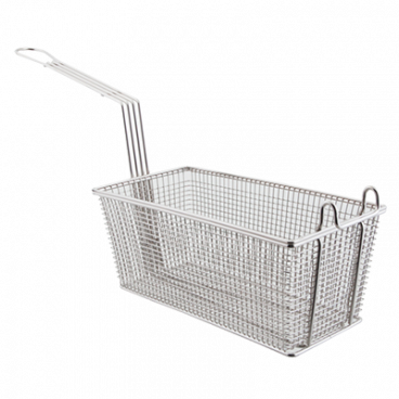 13" x 6 1/2" x 5 1/4" Fryer Basket with Front Hook