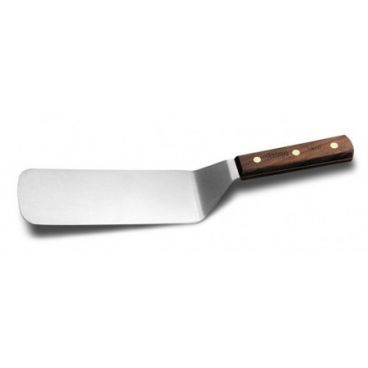 Dexter Russell 16381 Traditional Series 8" x 3" Steak/Cake Turner with Walnut Handle