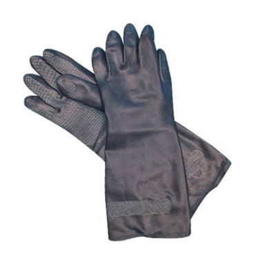 San Jamar 238SF-L 15-1/2" Neoprene Flock Lined Dishwashing Gloves - Large