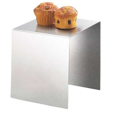 Cal-Mil 239-8 8" Stainless Steel Open Cube Riser