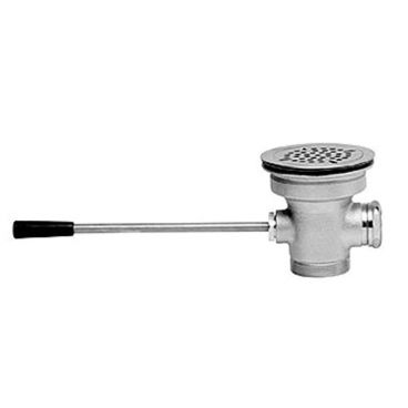 Fisher 24155 Lever Handle Waste Valve with Drain Adaptor and Flat Strainer