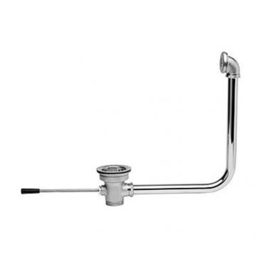 Fisher 24783 Lever Handle Waste Valve and Overflow Assembly with Drain Adaptor and Basket Strainer