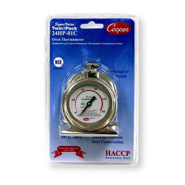 Cooper-Atkins 24HP-01C-2 Super Value Twin 2-Pack of 24HP-01C HACCP Celsius Oven Thermometers