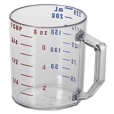 Cambro 25MCCW135 Clear Camwear 1 Cup Polycarbonate Liquid Measuring Cup