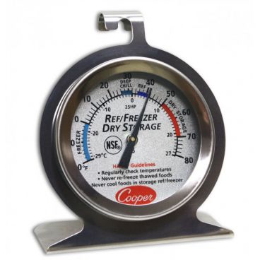 Cooper-Atkins 25HP-01-1 Stainless Steel HACCP Professional Refrigerator/Freezer Thermometer