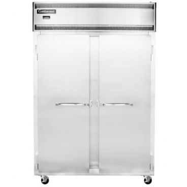 Continental Refrigerator 2RN 52" Reach-In Refrigerator With 2 Full-Height Solid Doors, 48 Cubic Ft, 115 Volts