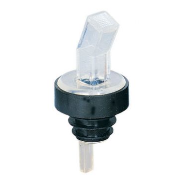 Spill-Stop 313-00 Ban-M Screened Clear Plastic Pourer With Black Collar