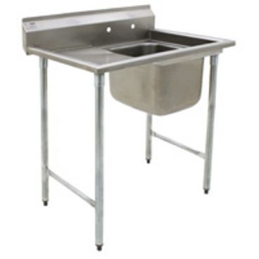 Eagle Group 314-18-1-24L 31 3/4" x 46 3/4" One Bowl Stainless Steel Commercial Compartment Sink with Left Drainboard