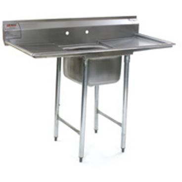Eagle Group 314-22-1-24 29 3/4" x 72 1/2" One Bowl Stainless Steel Commercial Compartment Sink with Two Drainboards