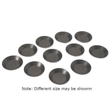 Matfer 332691 1 3/4" Exopan Steel Non-Stick Plain Round Deep Tartlet Mold