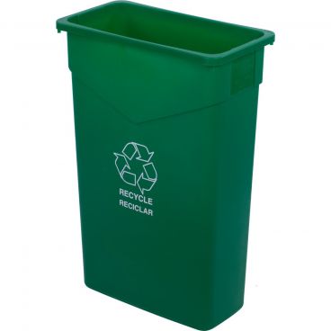 Carlisle 342023REC09 Green TrimLine 23 Gallon Rectangular Recycle Container